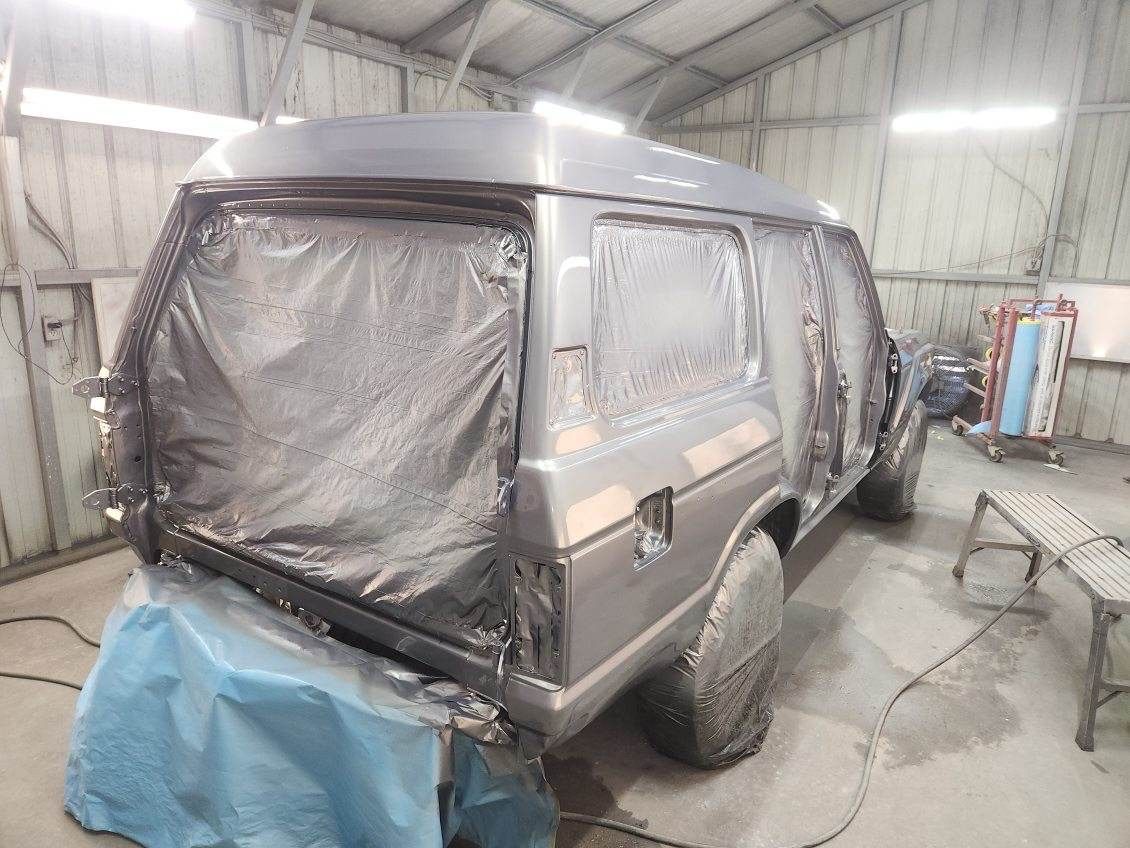 Rear three-quarter in booth