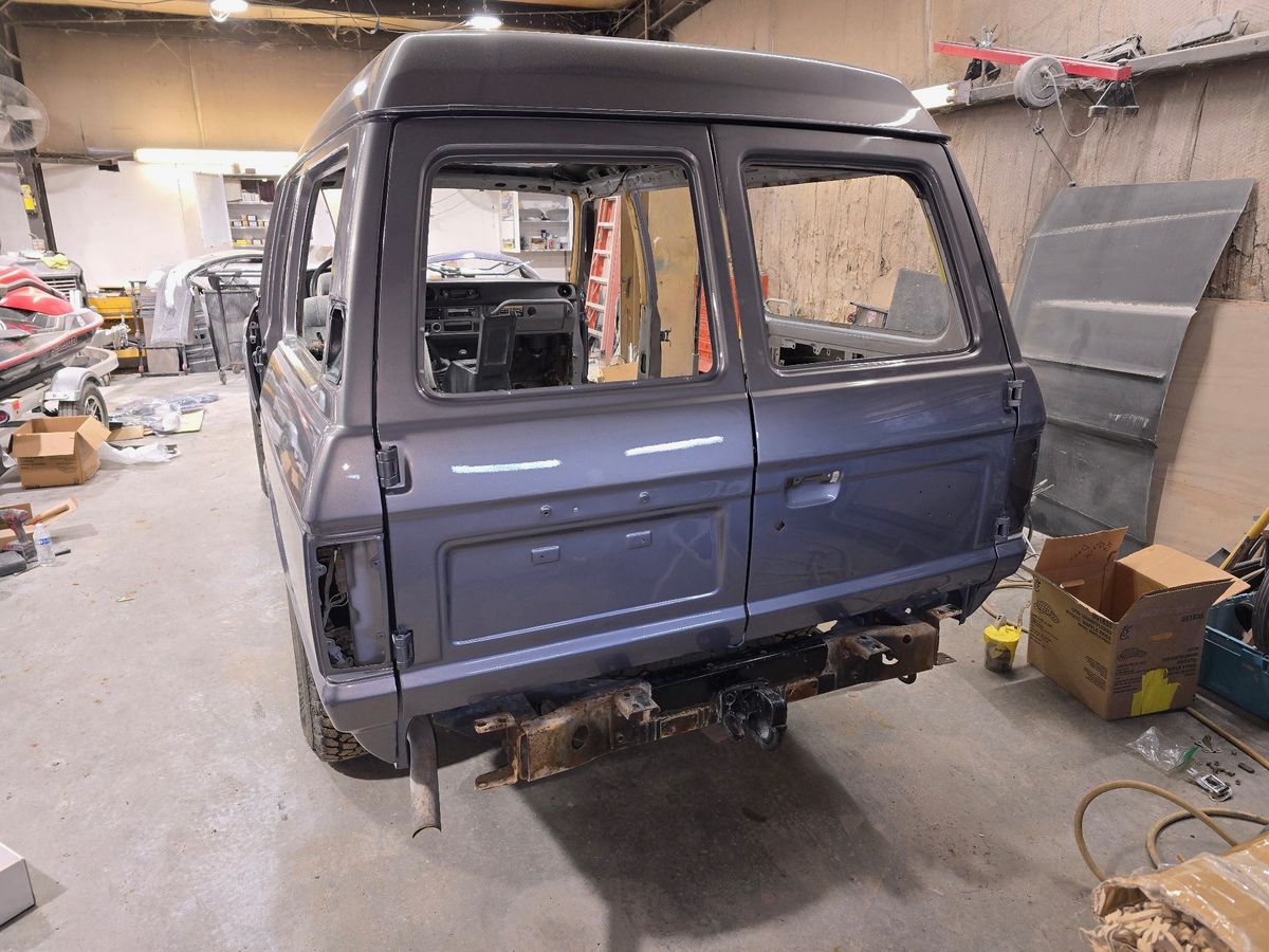 Painted rear three-quarter
